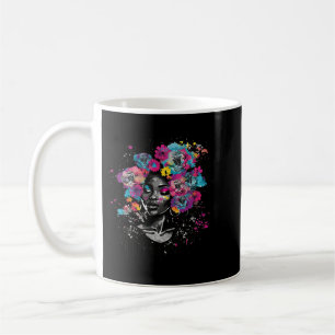 Mug Femme Flower Hair Black History BLM Melanin Queen