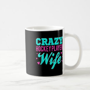 Mug Femme folle de joueur de hockey Champ de hockey su