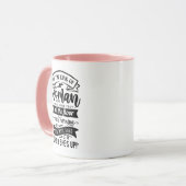 Mug Femme forte Citation religieuse chrétienne Citatio (Devant gauche)