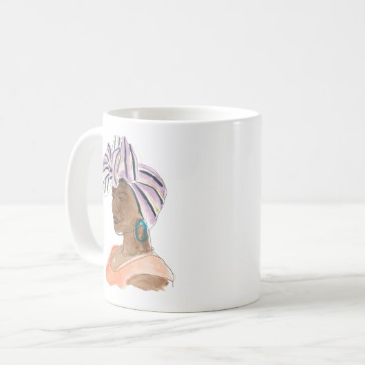 Mug Femme forte et belle (Devant gauche)