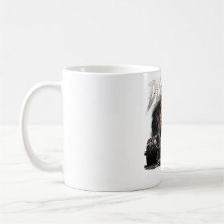 Mug femme forte, fille de gym, fitness féminin, guerre
