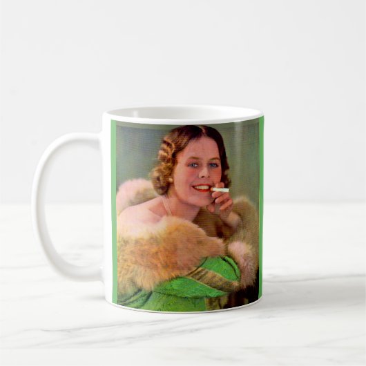 Mug Femme fumeuse des années 1930 (Gauche)