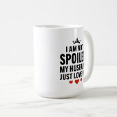 Mug Femme gâtée Anniversaire Soulmate Cadeau Vin Tumbl (Devant droit)