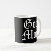 Mug Femme Goth Maman Texte gothique Gothcore Mère somb (Devant droit)
