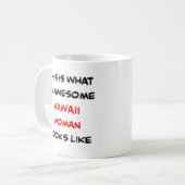 Mug femme hawaïenne, formidable (Devant gauche)
