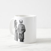 Mug Femme hurlante et crâne (Devant gauche)