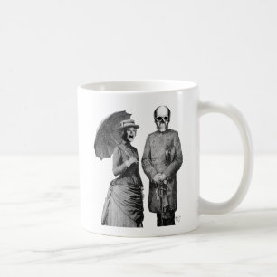 Mug Femme hurlante et crâne