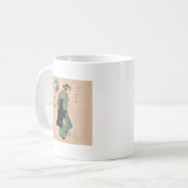 Mug Femme japonaise Kimono : Ukiyo-e Woodblock Imprime (Devant gauche)