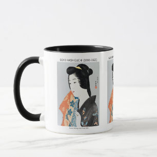 Mug Femme japonaise tenant sa serviette - Goyō Hashigu