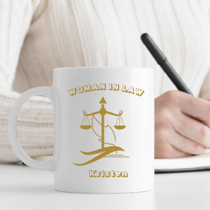 Mug Femme juriste étudiante en droit personnalisée