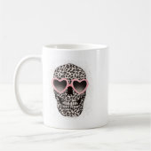 Mug Femme Léopard Gothique Cool Skeleton Cheetah (Gauche)