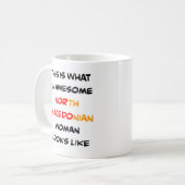 Mug femme macédonienne du nord, formidable (Devant gauche)