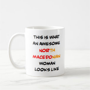 Mug femme macédonienne du nord, formidable