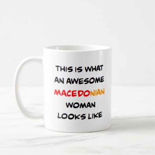 Mug femme macédonienne, formidable (Gauche)
