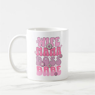 Mug Femme Mama Boss Babe Fête des Mères Drôle Dit