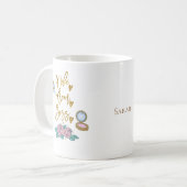 Mug Femme Maman Boss Gold Typographie / Nom (Devant gauche)