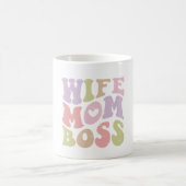 Mug Femme Maman Boss Retro Script Fête des mères (Centre)