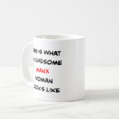 Mug femme mannoise, formidable (Devant gauche)