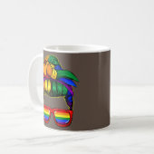 Mug Femme Messy Bun Maman LGBT Drapeau Gay  (Devant gauche)