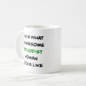 Mug femme méthodiste, formidable (Devant gauche)