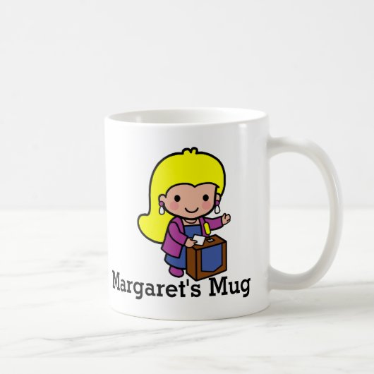 Mug Femme mignonne Politicienne / Intervenant (Droite)