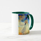 Mug Femme Monet avec un parasol face droit (Devant droit)