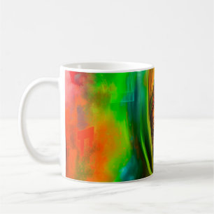 Mug Femme mystique aux couleurs du néon