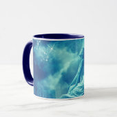 Mug Femme mythique envoyant des prières à l'univers (Devant gauche)