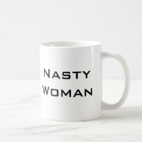 Femme Nasty, Texte noir gras