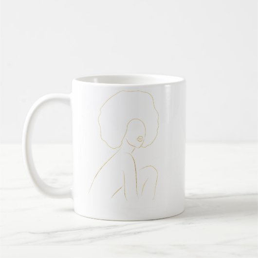Mug Femme noire Afro (Gauche)