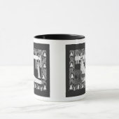 Mug Femme noire et blanche de Nouveau d'art de (Centre)
