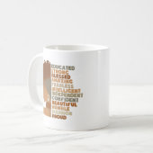 Mug Femme noire Fille Afro (Devant gauche)