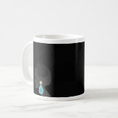 Mug Femme noire Silhouette Dark Glamor (Devant gauche)