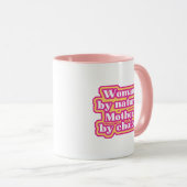 Mug Femme par nature, Mère par choix (Devant droit)