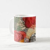 Mug Femme parisienne : Tour Eiffel Retro. (Devant gauche)