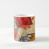 Mug Femme parisienne : Tour Eiffel Retro. (Centre)