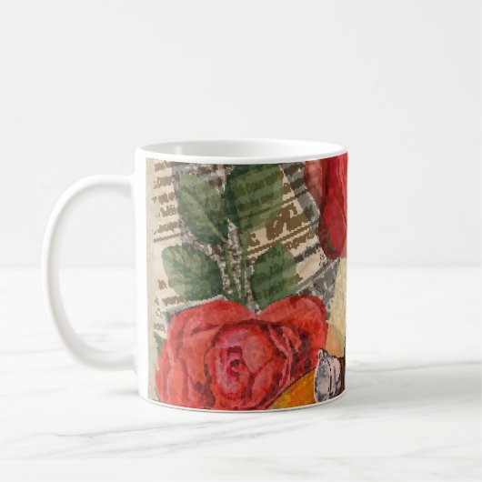 Mug Femme parisienne : Tour Eiffel Retro. (Gauche)