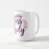 Mug Femme Patronne Florale (Devant droit)