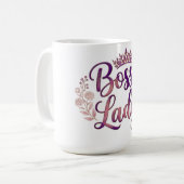 Mug Femme Patronne Florale (Devant gauche)