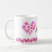 Mug Femme personnalisée couleur rose pâle (Gauche)