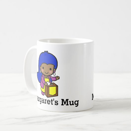 Mug Femme politique personnalisée / Intervenant (Devant gauche)