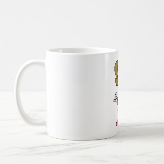 Mug Femme prenant des pilules (Gauche)
