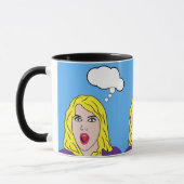 Mug Femme rétro surprise Pop Art (Gauche)