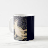 Mug femme rêveuse et chat (Devant gauche)