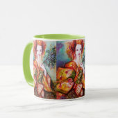 MUG FEMME ROMANTIQUE AVEC PEACOCK FEACOCK (Devant gauche)