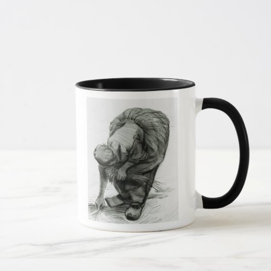 Mug Femme rurale de Vincent van Gogh | glanant, 1885 (Droite)