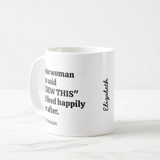 Mug Femme Sassy Wise (Devant gauche)