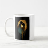 Mug Femme Silhouette Amateurs de baiser Date Ensemble (Gauche)