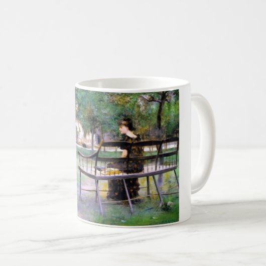 Mug Femme sur un banc (par Edwin Austin Abbey) (Devant droit)