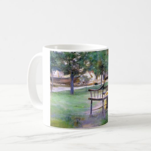 Mug Femme sur un banc (par Edwin Austin Abbey) (Devant gauche)